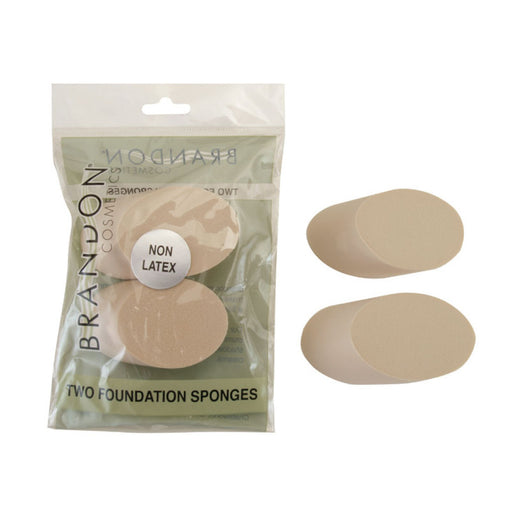 Brandon Cosmetics Foundation Sponge, 2/Bag (1129)