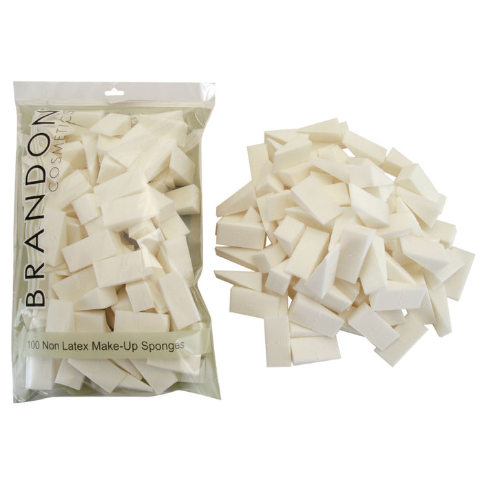 Brandon Cosmetics Non-Latex Make-Up Sponges, 100/Bag (1136-100)