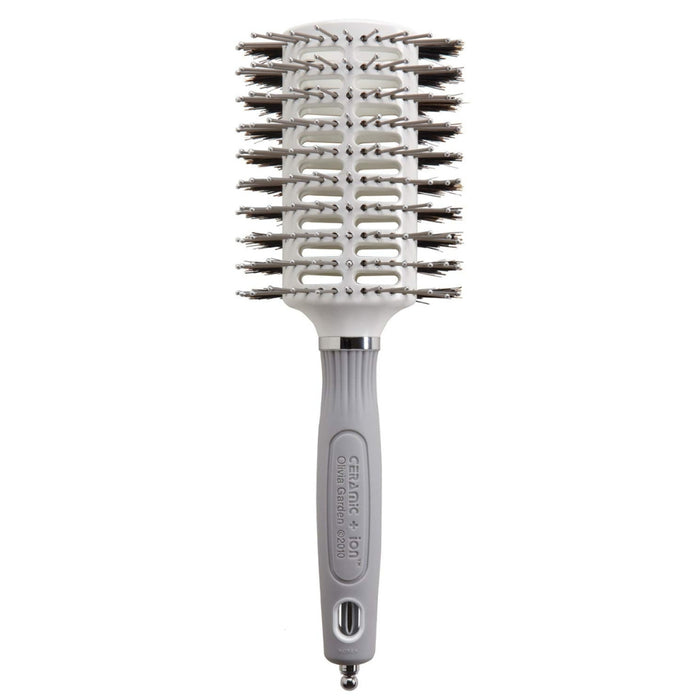 Olivia Garden Ceramic + Ion Turbo Vent Oval Twin Brush