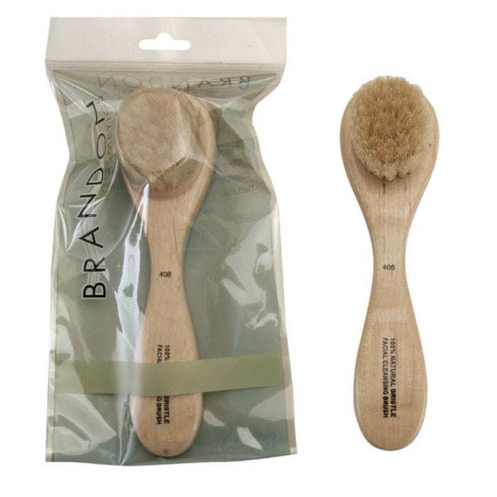 Brandon Cosmetics 100% Natural Boar Bristle Facial Brush