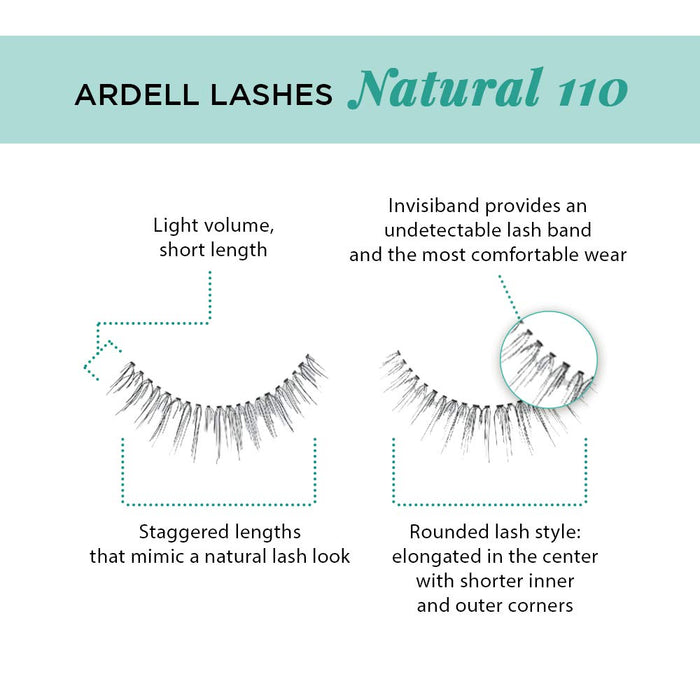 Ardell False Lashes - Natural #110 Black