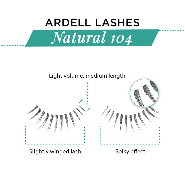 Ardell False Lashes - Natural #104 Black