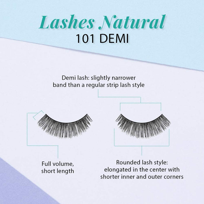 Ardell False Lashes - Natural #101 Demi Black