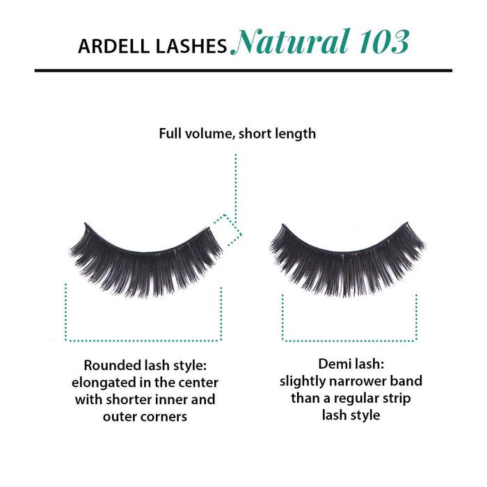 Ardell False Lashes - Natural #103 Black