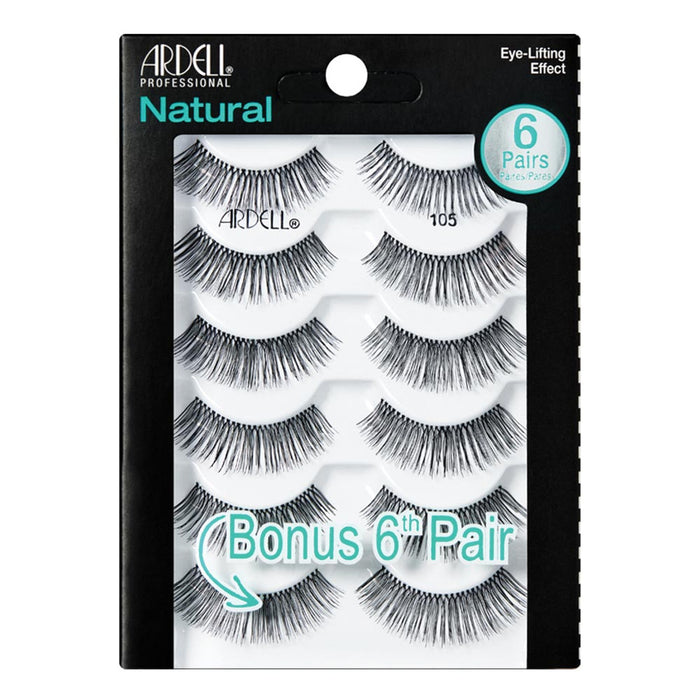 Natural #105 Black (6 pairs)