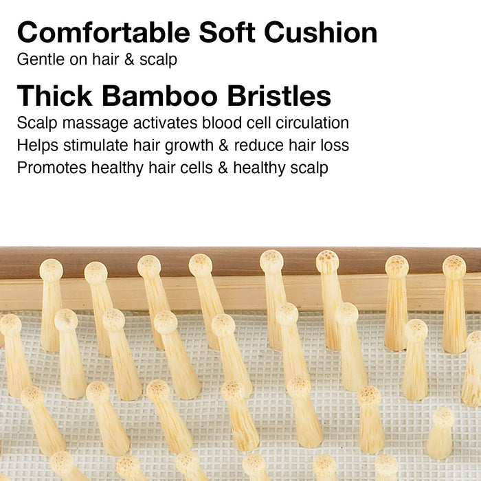 Soft cushion and thick bamboo bristles