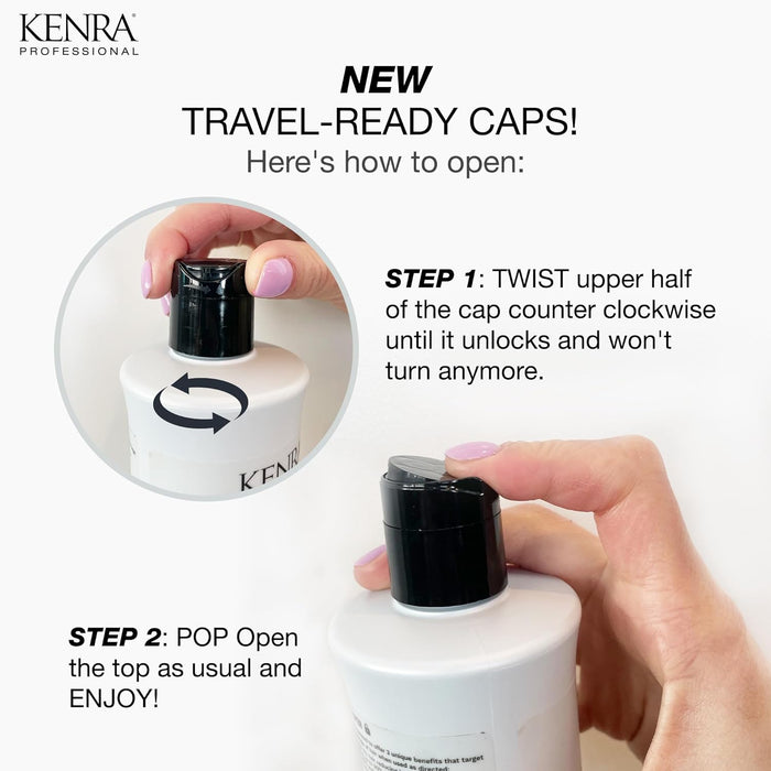 Kenra's new travel ready caps and how to use