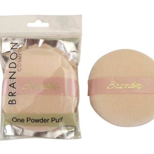 Brandon Cosmetics Powder Puff, Velour, 2 1/2" Diameter (9330)